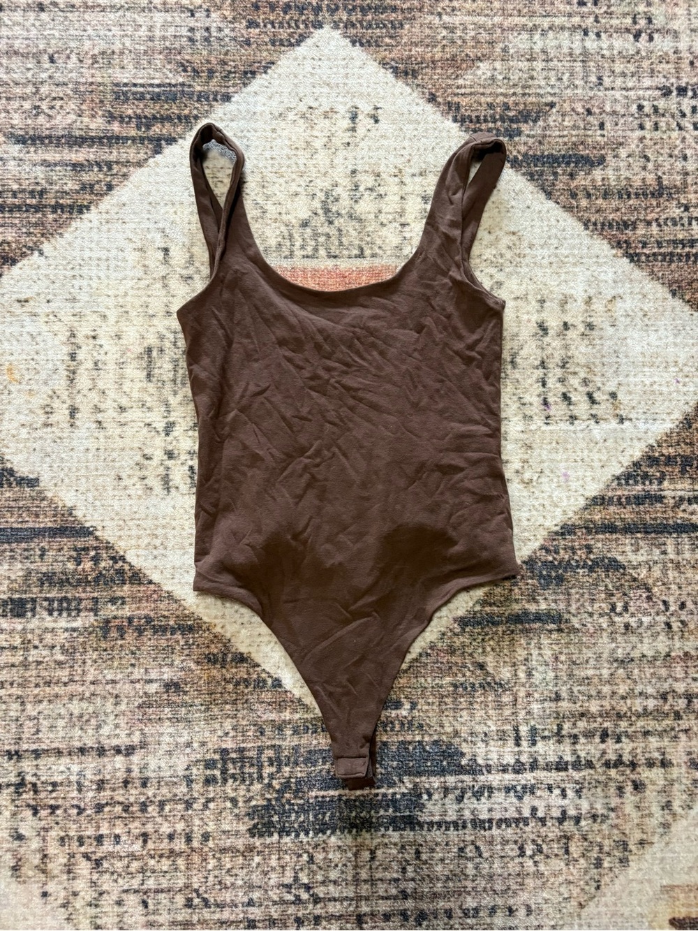 Banana Republic True Hues Brown Bodysuit Scoop Neck Size Small